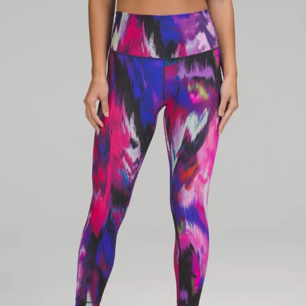 Lululemon Wunder Train High rise Tight legging 28” size 4 NEW DICR Multicolor